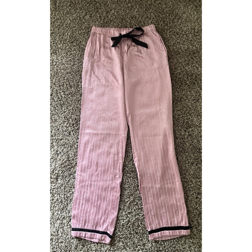 Victoria's Secret Satin Pinstripe Pajama Pants Size XS
